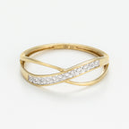 Anillo "Enlazado" D0.02/12 - Oro amarillo 375/1000