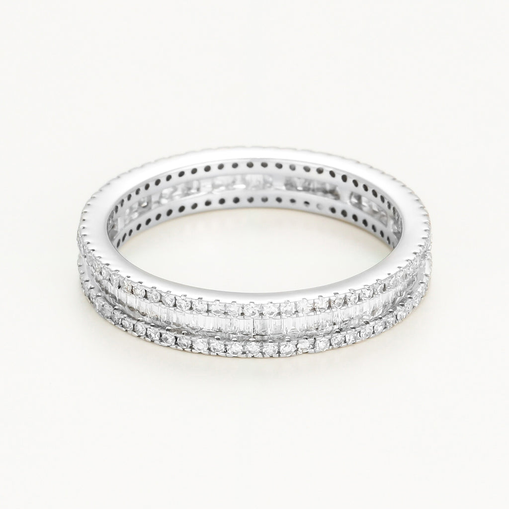 Anillo "Alianza Camino" D0.75/189 - Oro blanco