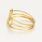 Bague "Trio De Bulles" D0,09/38 Or Jaune