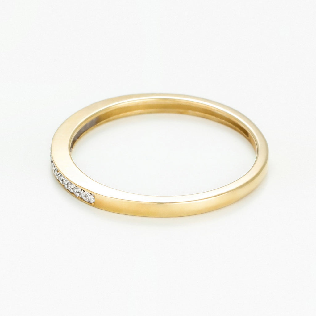 Anillo "Alianza Mi Amor" D0.05Ct/20 - Oro Amarillo 375/1000