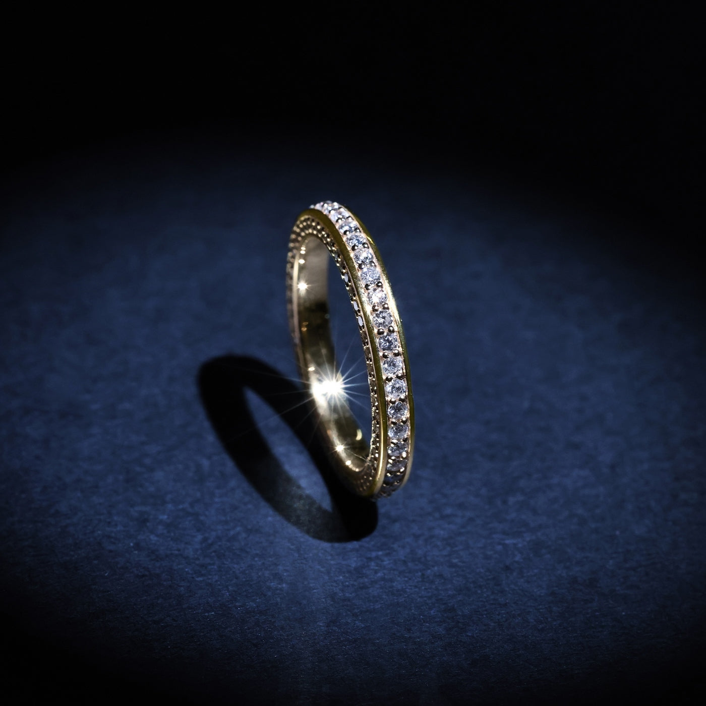 Anillo "Alianza Mi Amor" D0.05Ct/20 - Oro Amarillo 375/1000