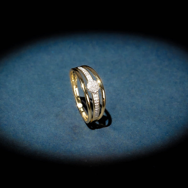 "Jelena" Ring D0.10/37 - 375/1000 Yellow Gold