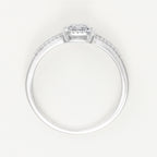 Anillo “Brillants Baguettes” – Oro blanco