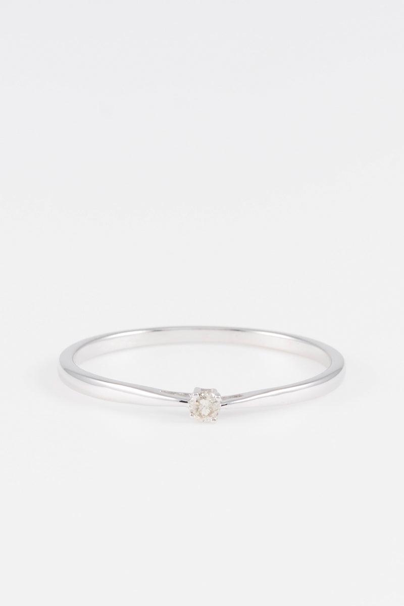Bague "Mayte" Diamants 0,04/1 - Or Blanc 375/1000