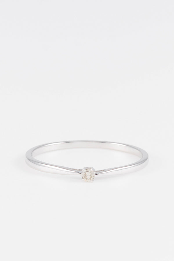Bague "Mayte" Diamants 0,04/1 - Or Blanc 375/1000