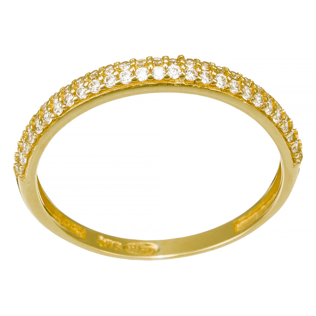 "Amour Innocent" Ring - Yellow Gold 375/1000 And Zirconium