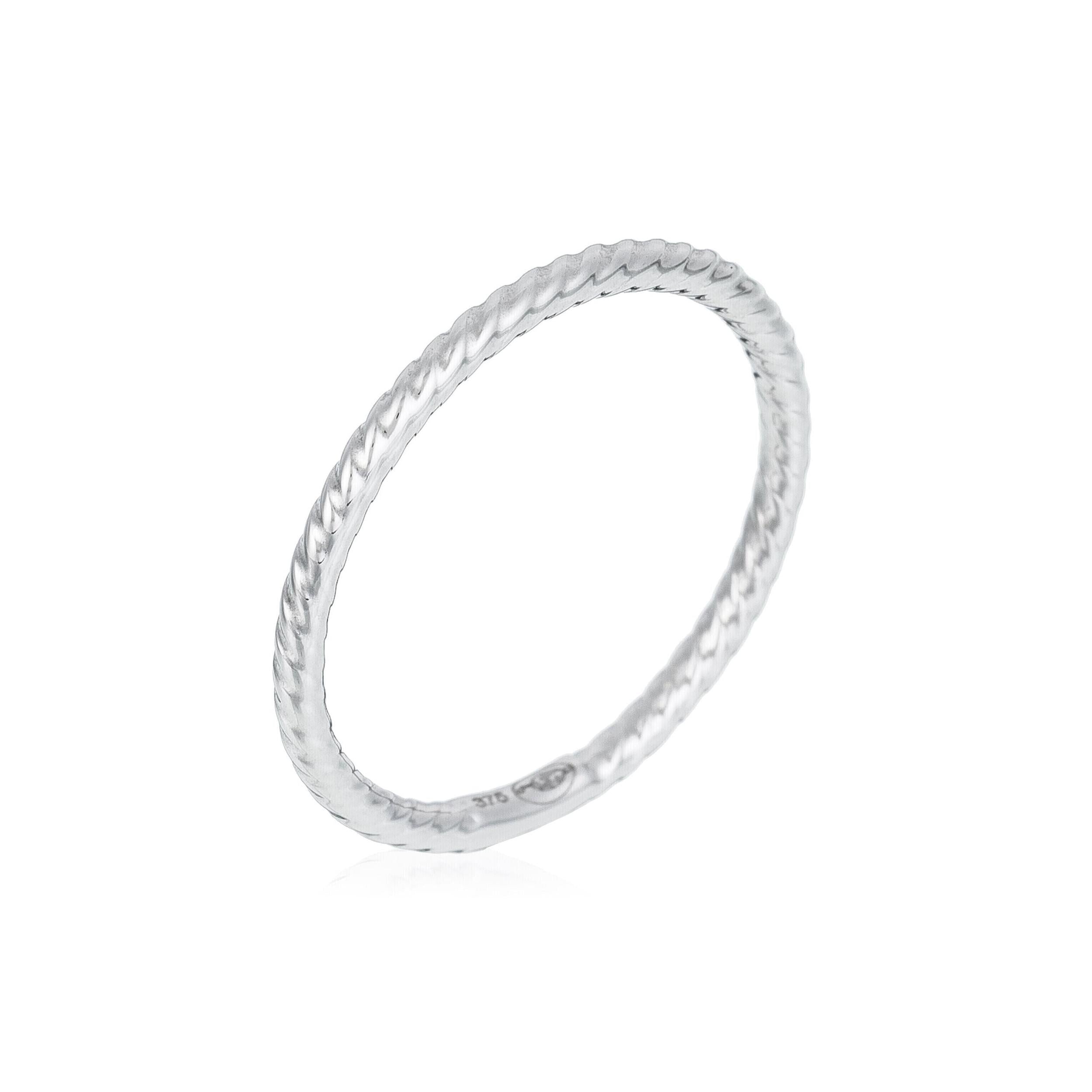 “Forever” Ring 375/1000 White Gold