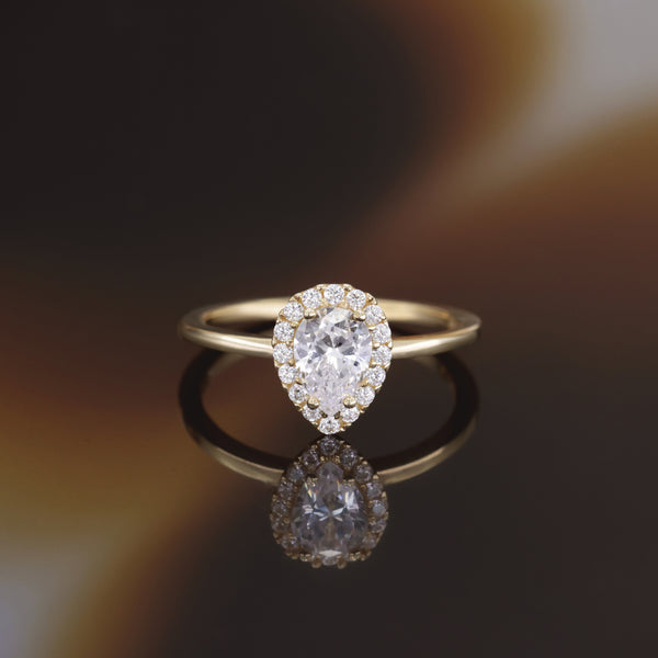Bague "Greenwich" Or Jaune 375/1000 Et Zirconium