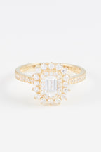 Anillo “Mi Reina” Oro amarillo 375/1000 y circonitas
