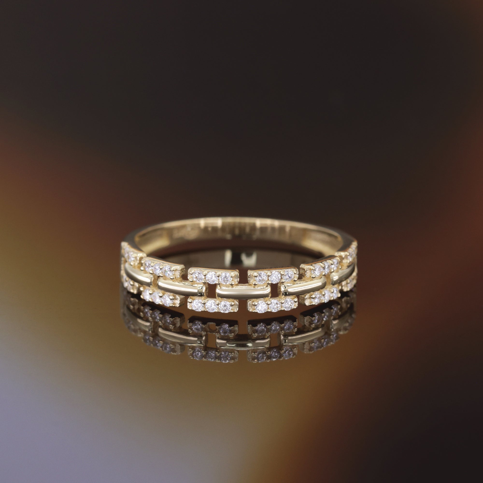 Sortija “Ana” Oro Amarillo 375/1000 Y Circonitas