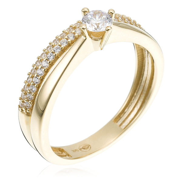 Anillo “Prometida” Oro amarillo 375/1000