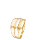 Bague "Trianon" - Or Jaune - Or Rose Et - Or Blanc 375/1000
