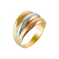 "Trianon" Ring - Yellow Gold, Rose Gold And White Gold 375/1000