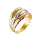 "Trianon" Ring - Yellow Gold, Rose Gold And White Gold 375/1000
