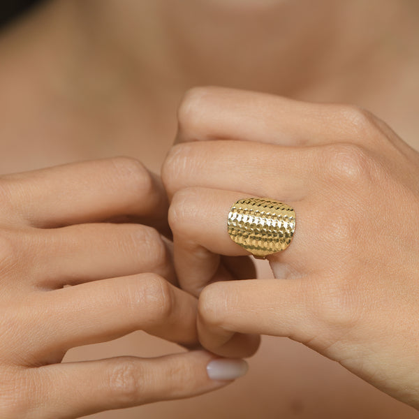 Anillo “Armadillo” Oro amarillo 375/1000