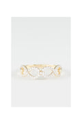 “Mayfair” Ring 375/1000 Yellow Gold And Zirconium