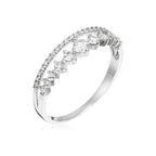 Bague "Ma Reine" Or Blanc 375/1000