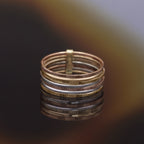 “Acapulco” Ring 375/1000 Tricolor Gold