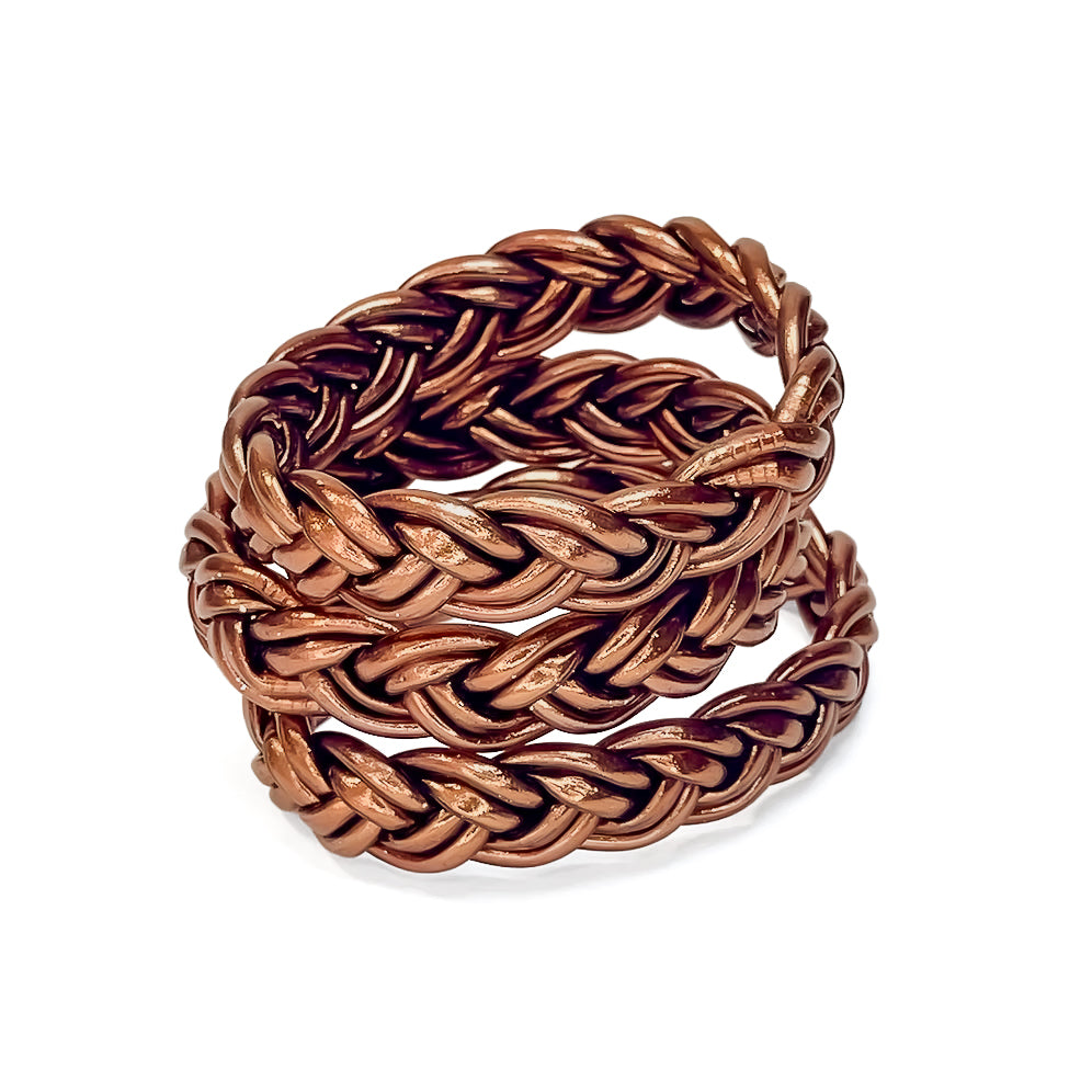 Double-Braided Buddhist Bracelet Brown