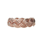 Double-Braided Champagne Buddhist Bracelet