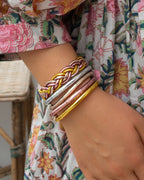 Double Braided Buddhist Bracelet (Gold, Champagne, Pink Gold)