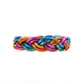 Double-Braided Rainbow Buddhist Bracelet