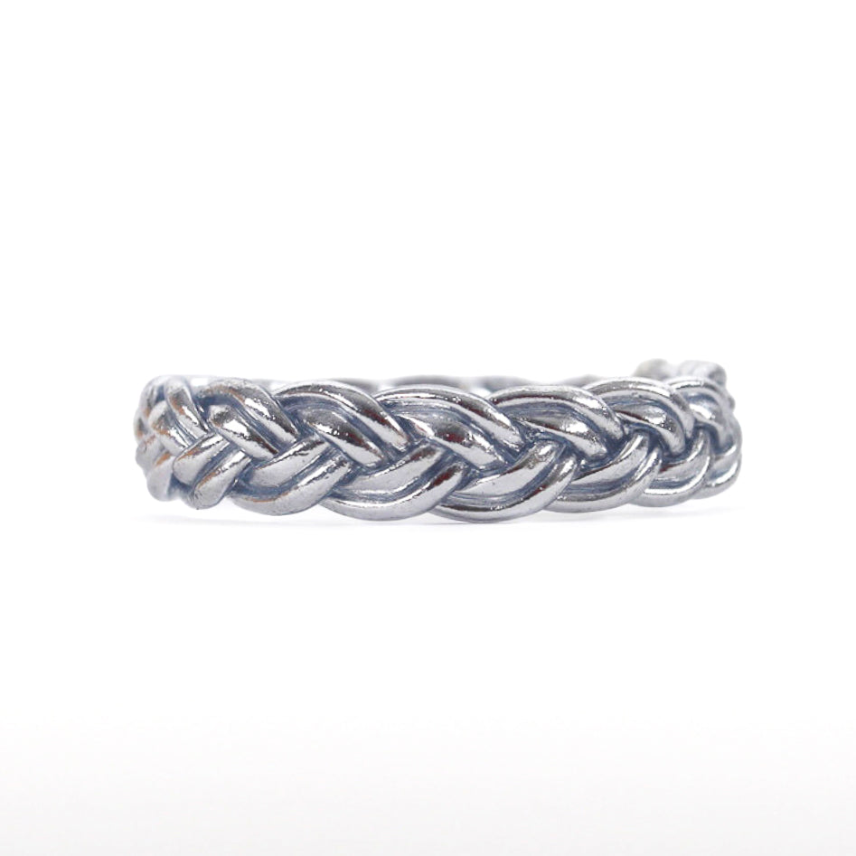 Pulsera Budista Doble-Trenzada Silver