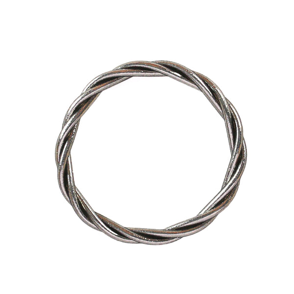 Twisted Buddhist Bracelet Antique Silver