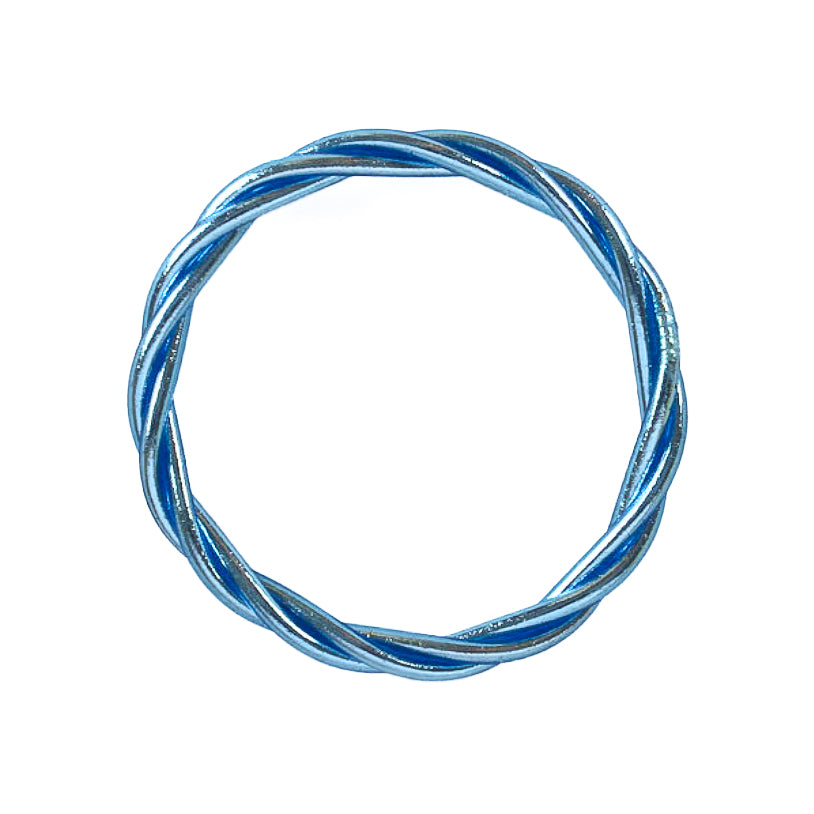 Pulsera Budista Trenzada Azul Glaciar