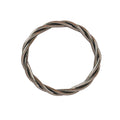 Twisted Buddhist Bracelet Dark Silver