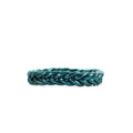 Pulsera Budista Trenzada Azul Pavo Real