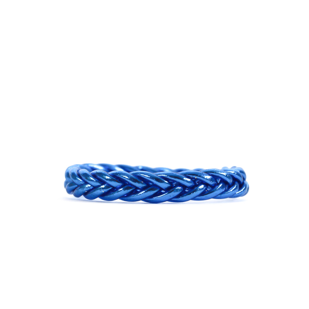 Pulsera Budista Trenzada Azul Zafiro