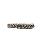 Woven Buddhist Bracelet Dark Silver