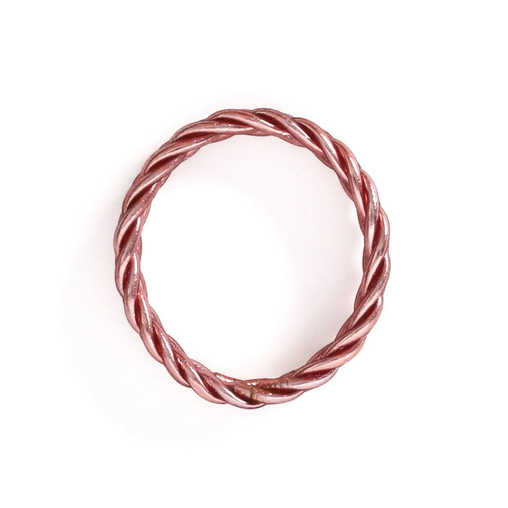 Woven Buddhist Bracelet Pink Gold