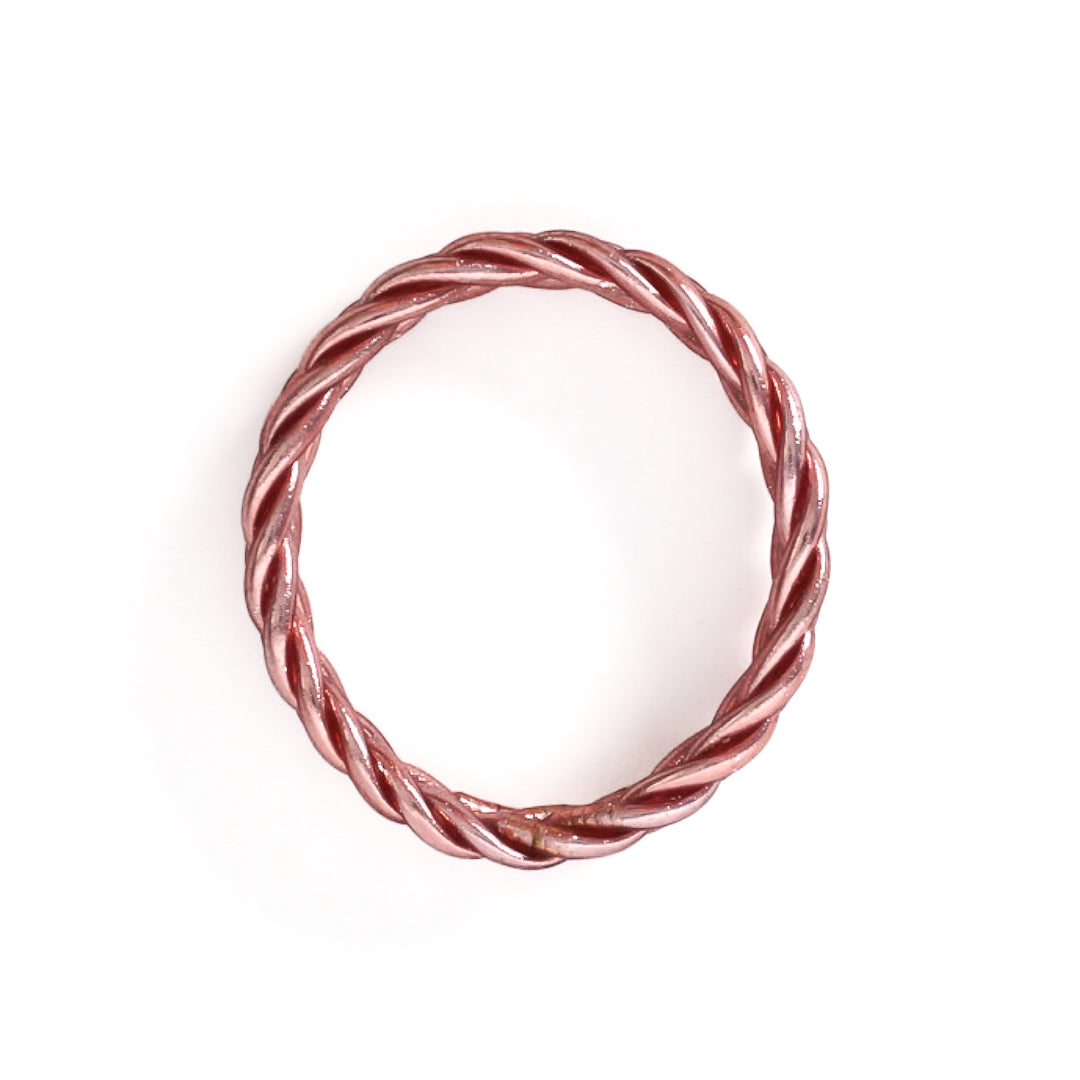 Woven Buddhist Bracelet Pink Gold