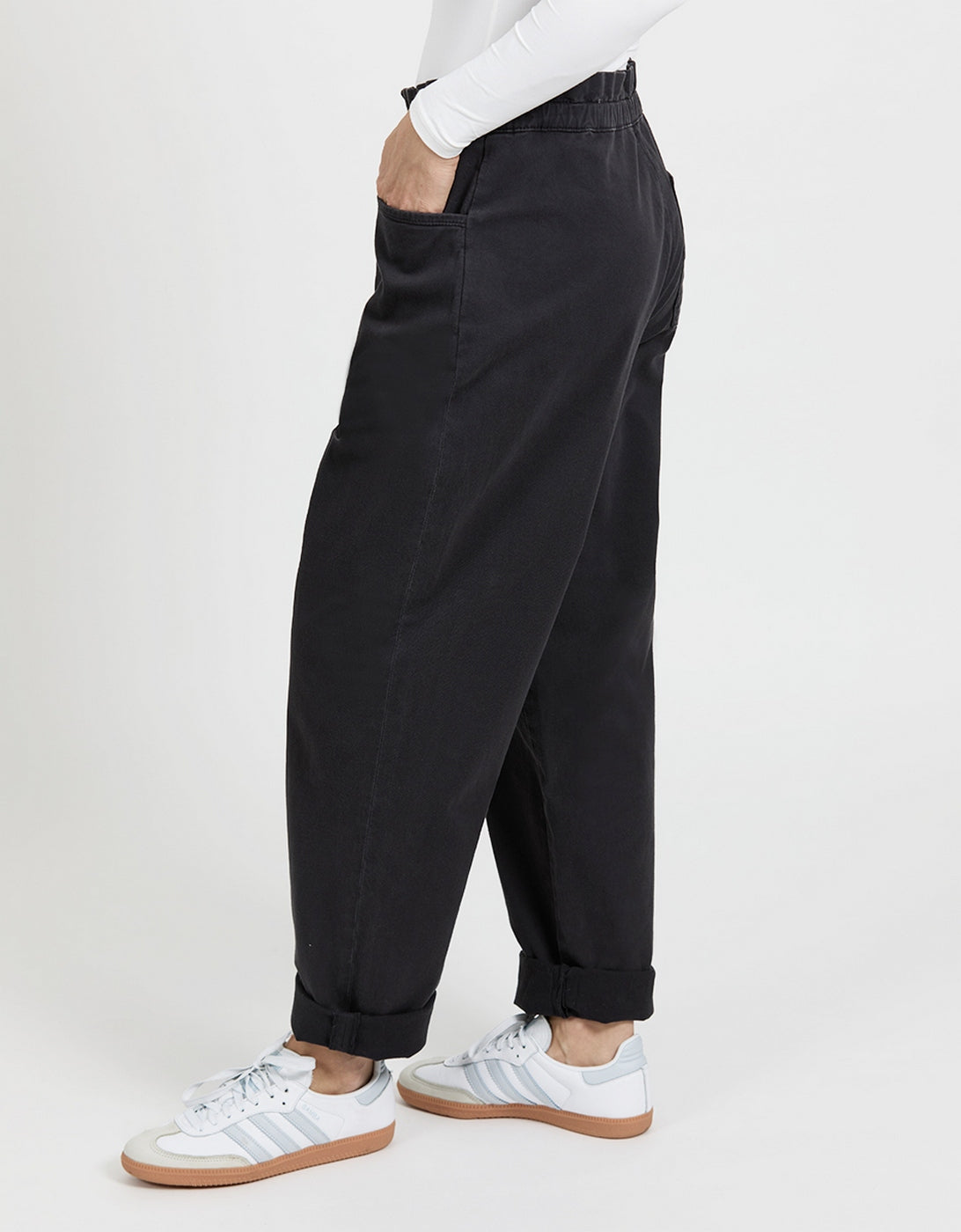 Pantalón Tapered Brady - Carbono - Mujer