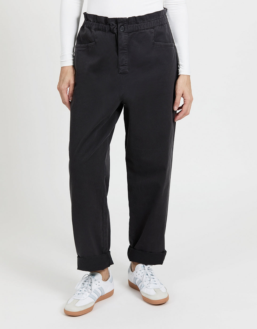 Pantalón Tapered Brady - Carbono - Mujer