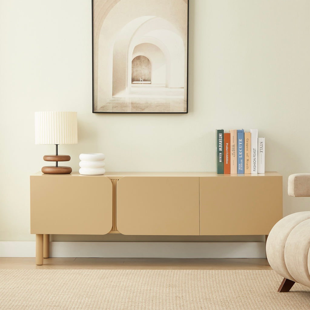 Braga - Tv-Bänk 3 Dörrar - Beige