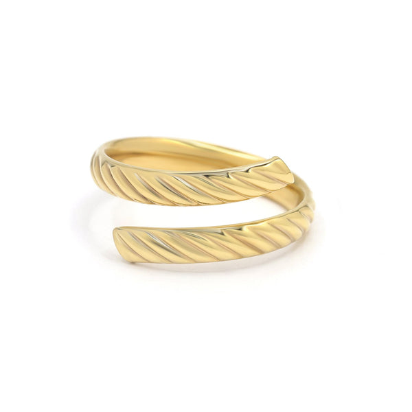 Bague "Tourbillon Doré" Or Jaune 375/1000