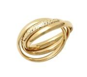 “Perfect Connection” Ring 375/1000 Yellow Gold
