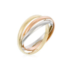 "Tri Gold" Ring 375/1000 Tricolor Gold - 375/1000 Tricolor Gold