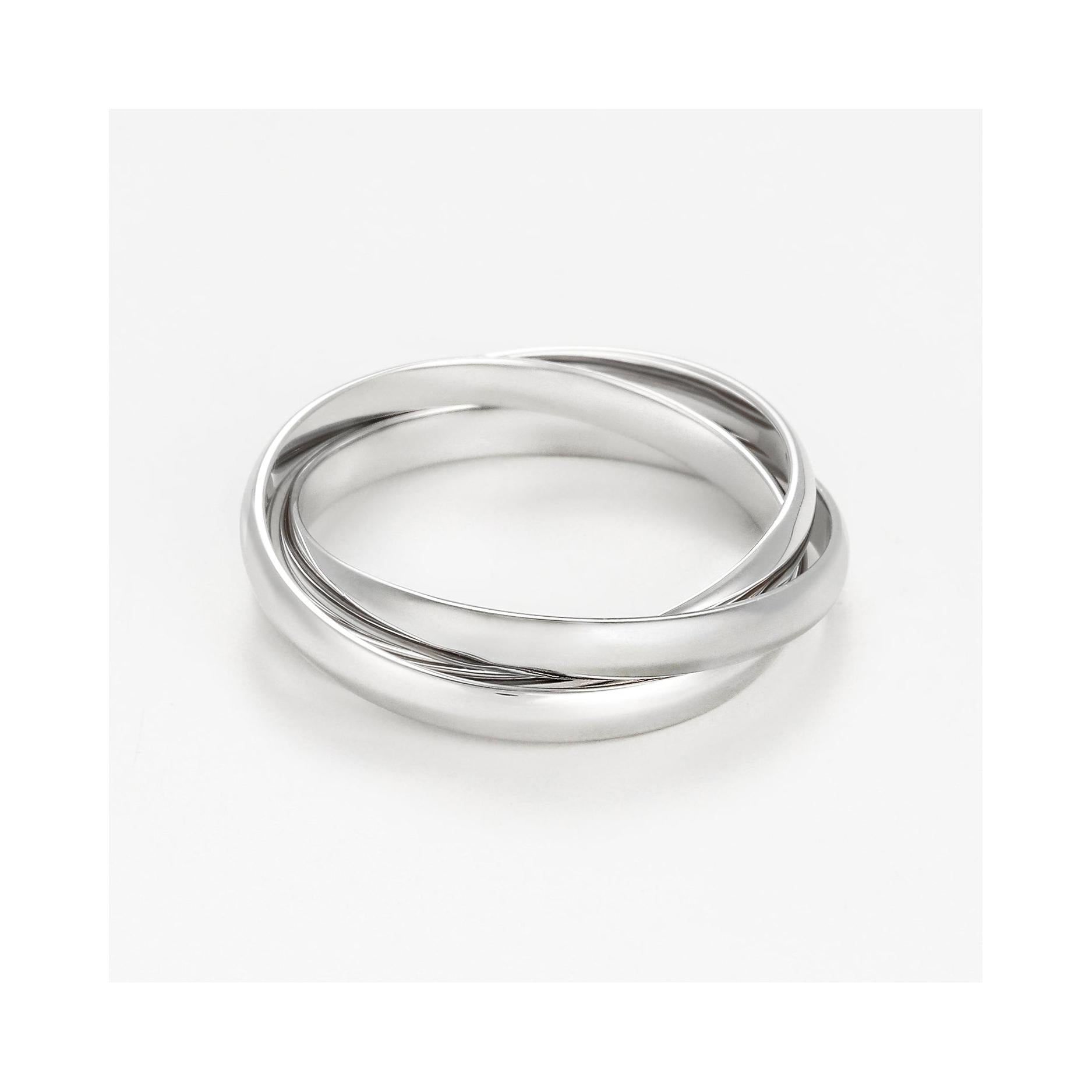 Anillo “Saturna” – Oro blanco 375/1000