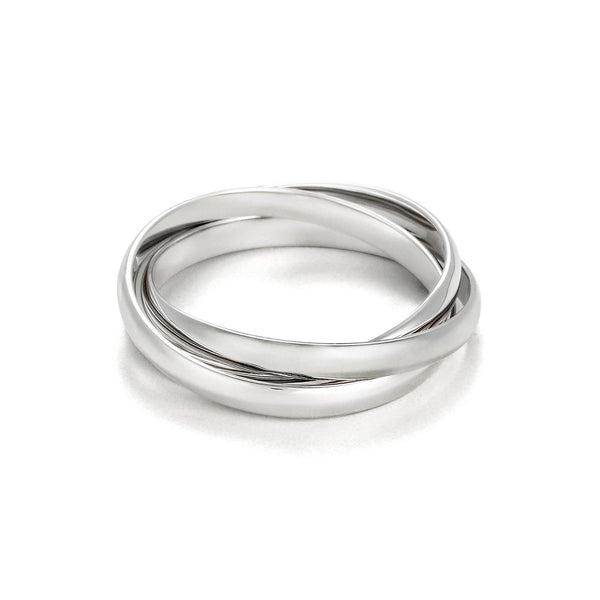 Bague "Saturna" Or Blanc 375/1000