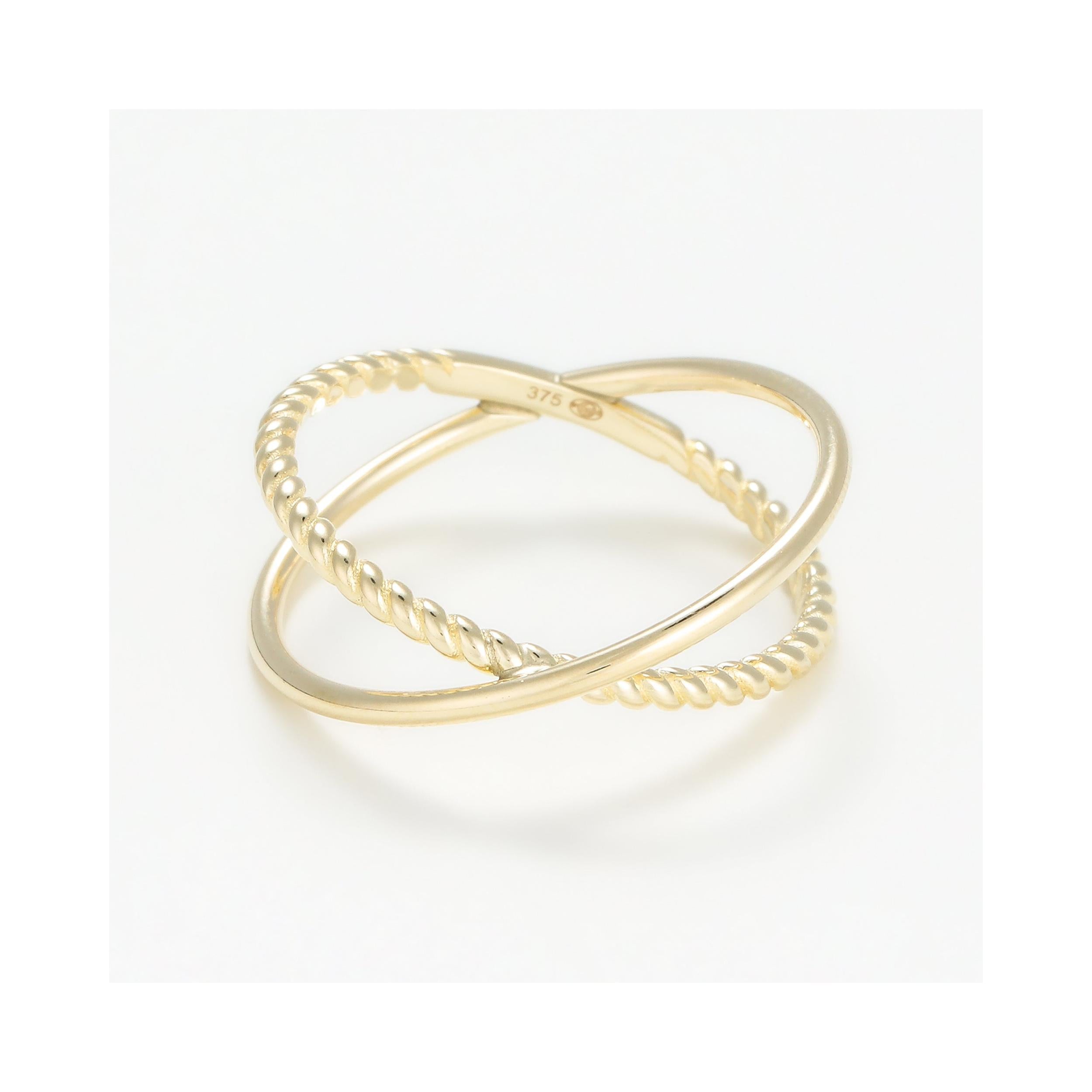 “Neptune” Ring 375/1000 Yellow Gold