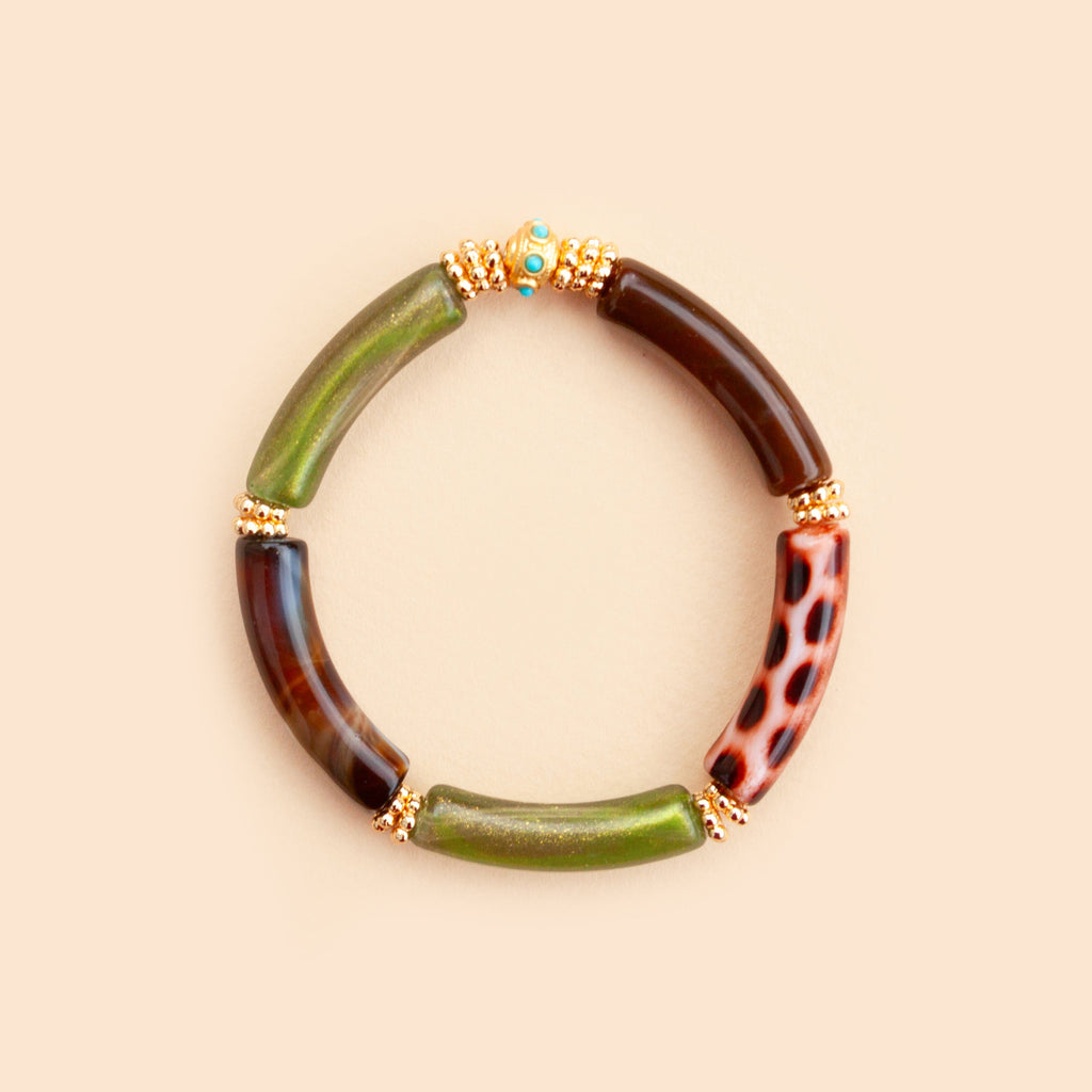 Bracelet Juhu - Brown Vert