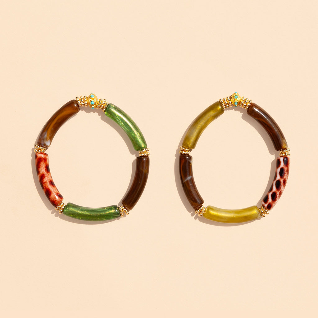 Bracelet Juhu - Brown Vert