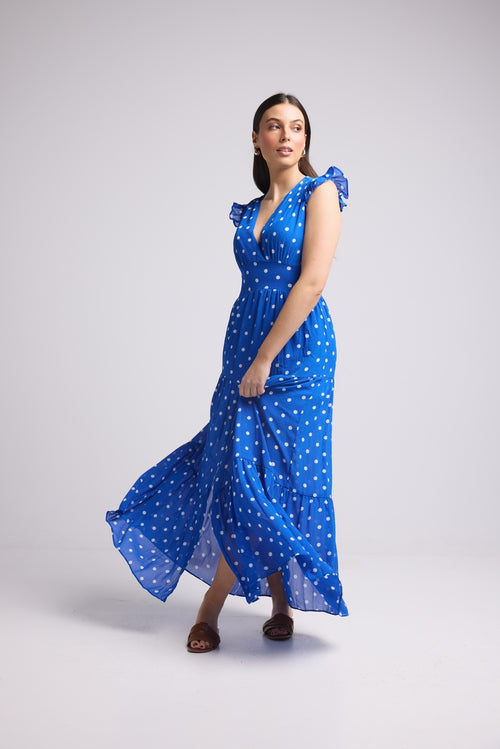 Robe Longue - Bruna - Bleu