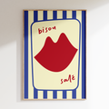 Affiche Bisou Sale - Multi
