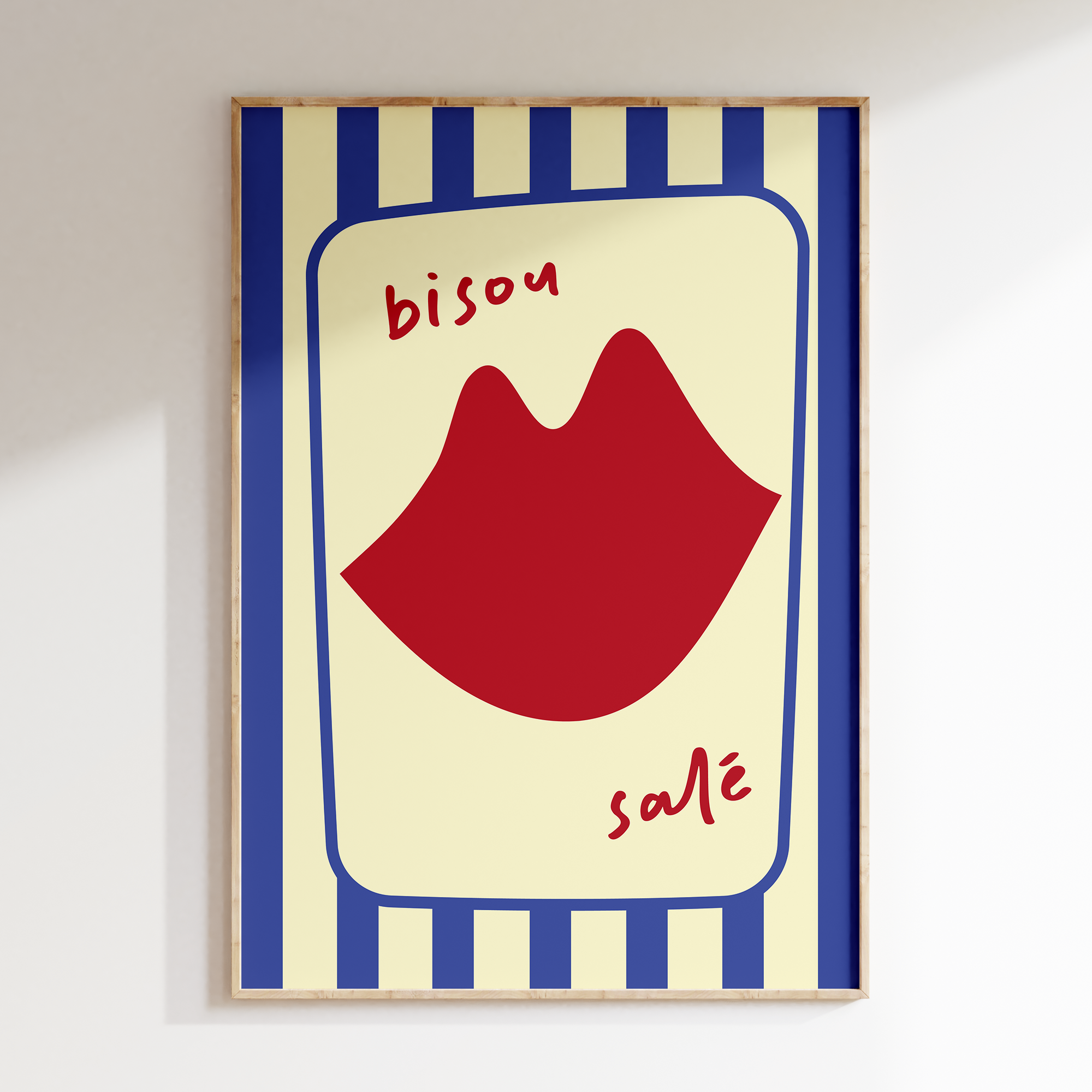 Affiche Bisou Sale - Multi