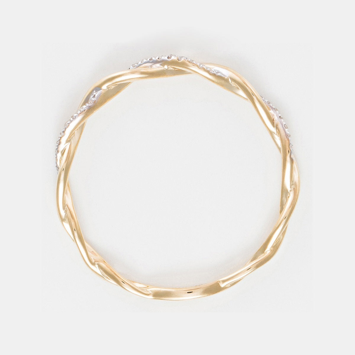 Bague "Entortillement" Diamant 0,06Cts/29